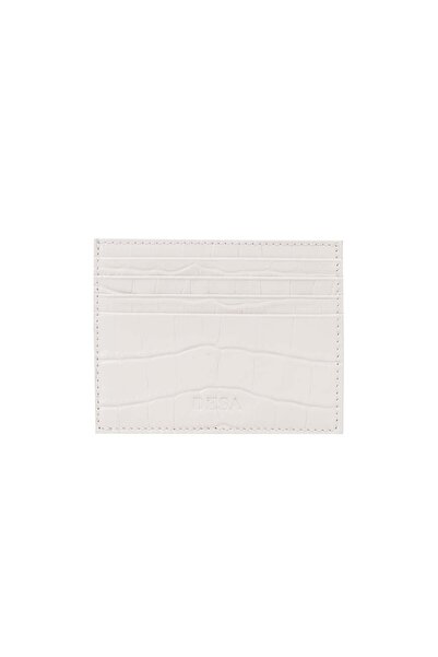 Desa Addys White Women's Leather Card Holder