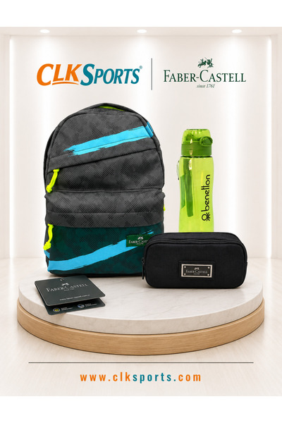 Faber Castell Sırt Çantası , Lisanslı Kalem Çantası - Lisanslı Suluk Matara H...