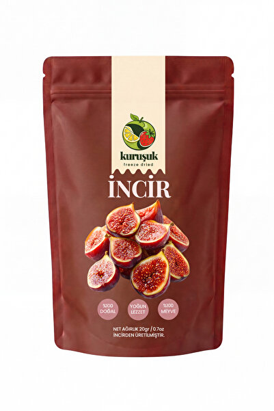 KURUŞUK İncir Kuru Meyve Cipsi Dondurularak Kurutulmuş Freeze Dried Çıtır İnc...