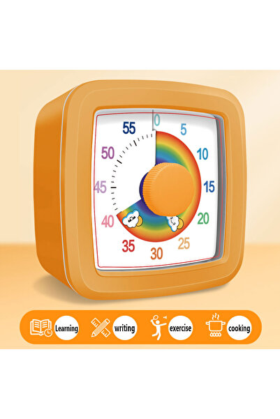 choice2 TM42 Orange Student Visual Timer Self-discipline Tool 60-minute Count...