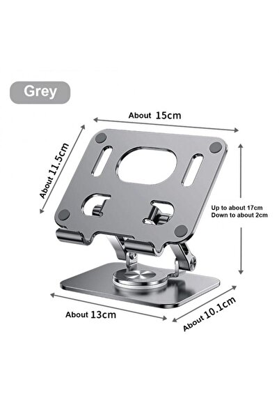 choice2 381-grey 360° Rotation Tablet Stand for iPad, Adjustable Foldable Tab...
