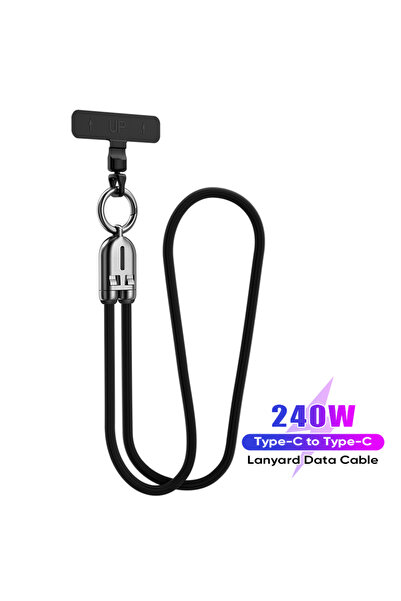 choice2 120cm Black 48V5A Data Cable Type-C to Type-C 240W Mobile Fast Chargi...