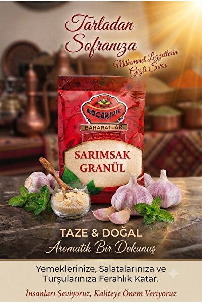 KOCABIYIK BAHARATLARI Kocabıyık Sarımsak Granül 1kg ( İri Taneli )