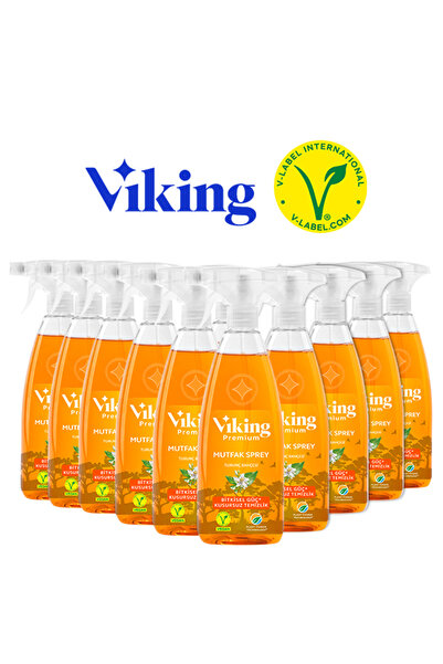 Viking Premium Mutfak Spreyi Turunç Bahçesi 750 ml 10 Adet
