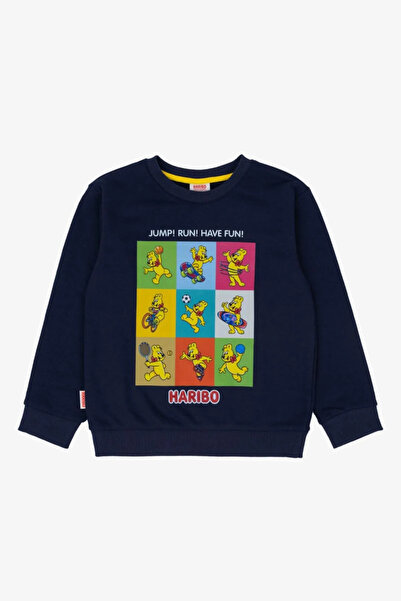 Haribo Hanorac pentru copii unisex cu licență Haribo pentru 3-10 ani -Negru-