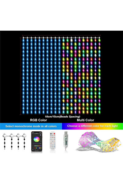 Choice 1PCS 2x2m DIY Curtain Lights USB Smart LED Curtain Lights 2x2m DIY Chr...