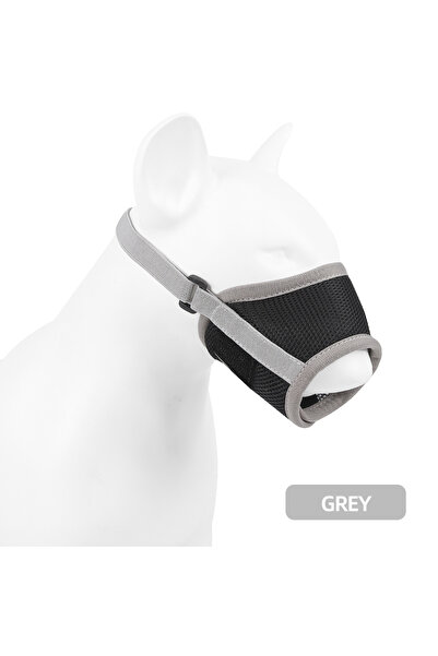 Choice18 M gray Dog Muzzle Anti Barking Pet Adjustable Anti-Bite Puppy Breath...