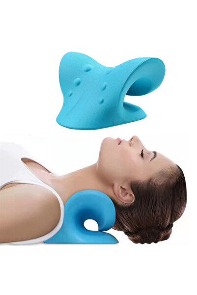 LANBENA Orange Cervical Spine Stretch Neck Shoulder Relaxer Cervical Muscle R...