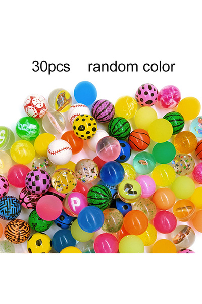 Choice 30pcs random 10/20/30pcs Mini Bouncy Ball Children Indoor Outdoor Elas...