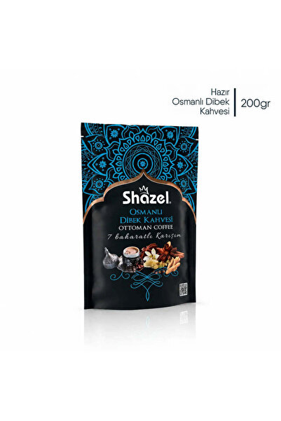 Shazel Osmanlı Dibek Kahvesi 200gr | 7 Baharatlı Karışım | Geleneksel Tarif