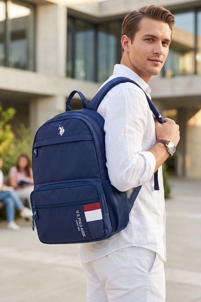 U.S. Polo Assn. حقيبة ظهر مدرسية للجنسين من يو اس بولو اسن 25058-25003، مناسب...
