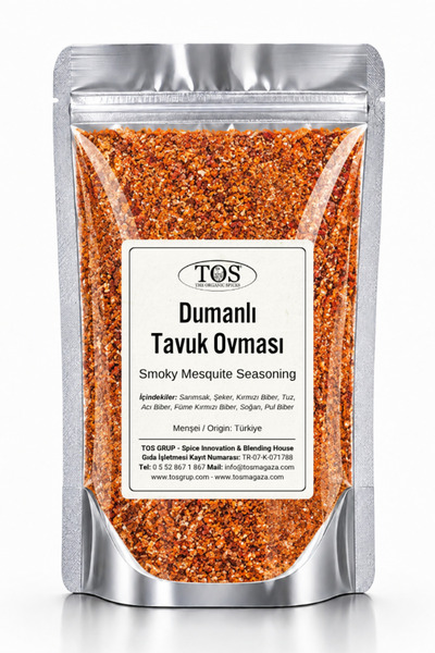 TOS The Organic Spices Dumanlı Tavuk Ovması 100 gr Smoky Chicken Rub - Premiu...