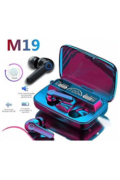 Choice Black M19 Bluetooth Headset Wireless Tws Gaming Support Noise-cancelli...