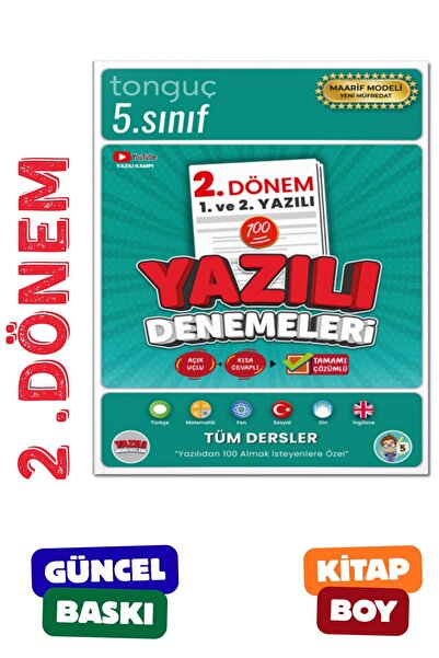 Tonguç Yayınları 5. Sınıf Yazılı Denemeleri 2. DÖNEM 1 Ve 2. Yazılı -