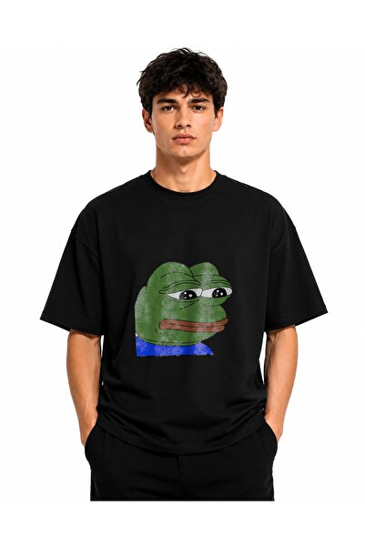 Inscriptie Ουνισέξ Βαμβακερό T-Shirt Υψηλής Ποιότητας  "Θυμωμένος Βάτραχος "