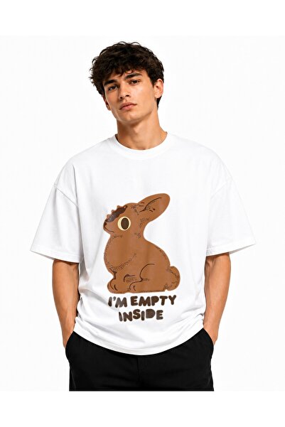 Inscriptie Ουνισέξ Βαμβακερό T-shirt Υψηλής Ποιότητας  "Είμαι άδειος μέσα "