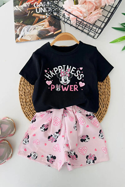 Minigimin Cicileri Miniğimin Cicileri Mnn Ms Happiness Printed Girls' 2-Piece...