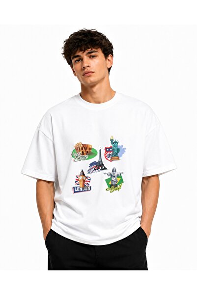 Inscriptie Unisex Βαμβακερό T-Shirt Υψηλής Ποιότητας  "Θαύματα του Κόσμου των...