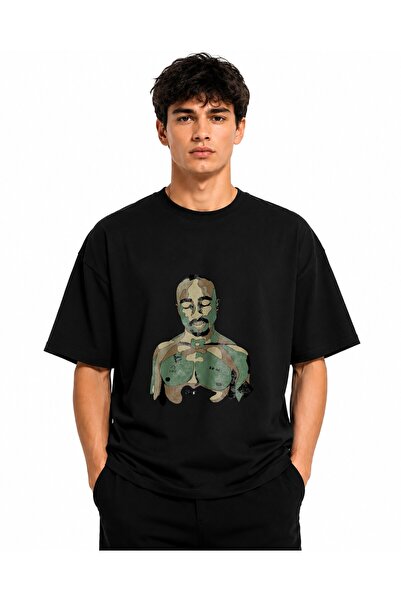 Inscriptie Tricou Unisex Bumbac Premium Casual " Tupac Shakur - rapper "