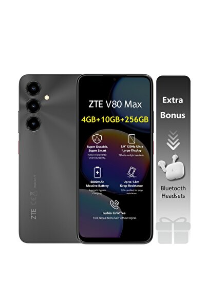 ZTE V80 ماكس بشاشة 6.9 بوصة عالية الدقة+ 120 هرتز، ذاكرة وصول عشوائي 4 جيجا +...
