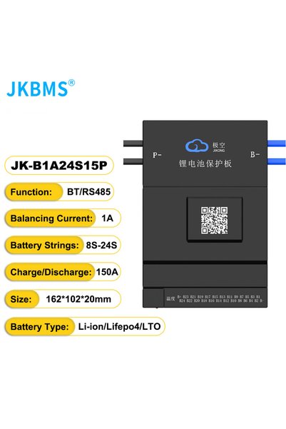 Choice B1A24S15P JK BMS B1A24S15P 1A BALANCE CURRENT BMS 150A BT 36V 48V 60V ...
