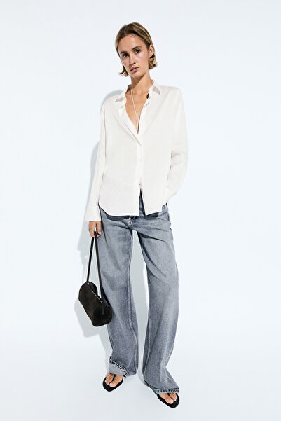 Massimo Dutti Liyosel dökümlü gömlek