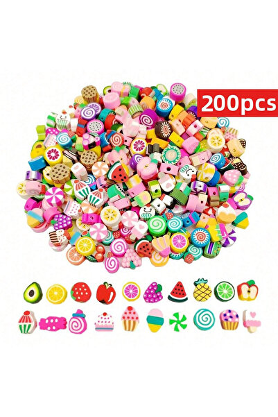 choice2 Fruit-Dessert-200pcs 200/100pcs 9-11mm Random Styles Summer Beads Set...