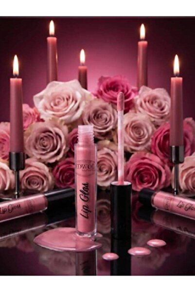 EDWOL Make Up Likit Işıldayan Dolgunlaştırıcı Lip Gloss Parlak Pembe Ruj