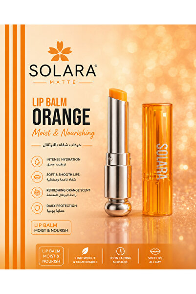 Solara Matte Lip Balm orange