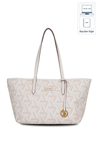 U.S. Polo Assn. Cream Women's Shoulder Bag Us26131