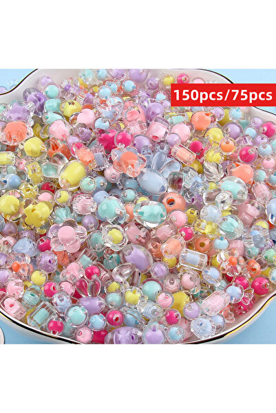 Choice1 150pcs Random style 150/75pcs 8-22mm Vibrant Mixed Color Transparent ...