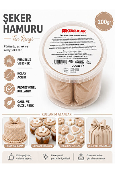 ŞEKER & SUGAR Şeker Sugar TEN Şeker Hamuru 200 gr