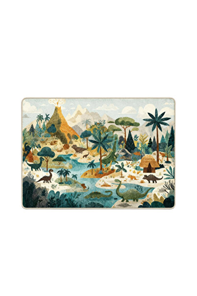 Factory Price Jurassic Cushion Play Mat Rug – Soft Padded Carpet with Non-Sli...