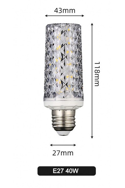 Choice Cold White E27 40W LED corn light bulbs E27 E14 30W 40W AC 220V 240V 5...