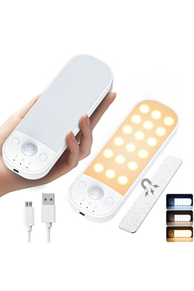 Choice 1pcs Smart PIR Motion Sensor Night Light LED Wall Lamps USB Rechargeab...