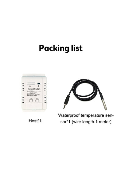 Choice A Tuya TH-16 Smart Wifi Switch 16A/3000W Monitoring Temperature Sensor...