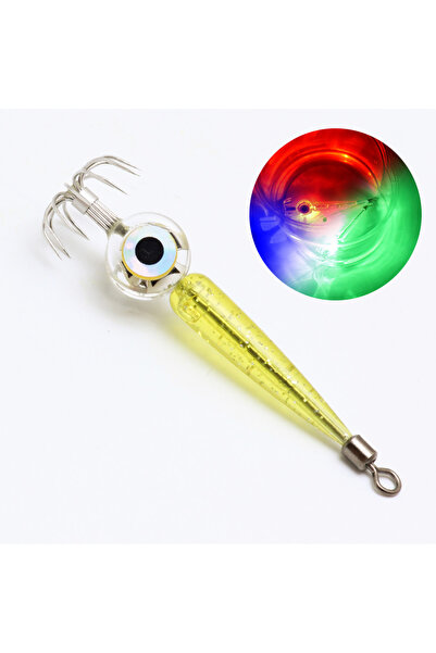 Choice Colorful 1 PC Type of Luminous Squid Hook, Sea Fishing Octopus Hook, L...