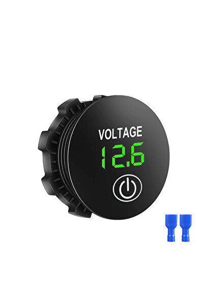Choice جهاز قياس الجهد الكهربائي الرقمي Green Touch 12 فولت LED مقاوم للماء و...