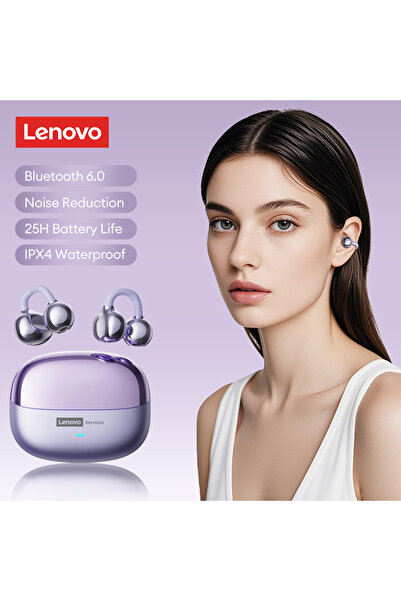 Choice Lenovo LE302 Purple LE302 OWS Wireless Bluetooth 6.0 Headset Long Batt...