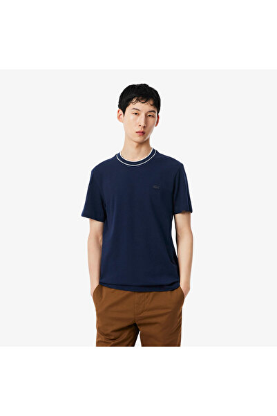 Lacoste Erkek Regular Fit Bisiklet Yaka Lacivert T-Shirt