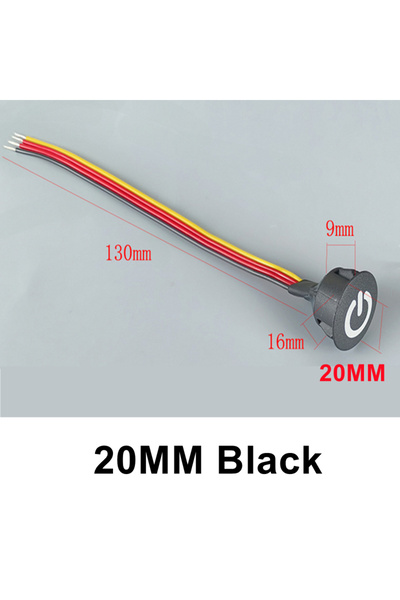 Choice 1PCS 20MM Black 2-1PCS Smart Dimmable Home Touch Sensor Button Control...