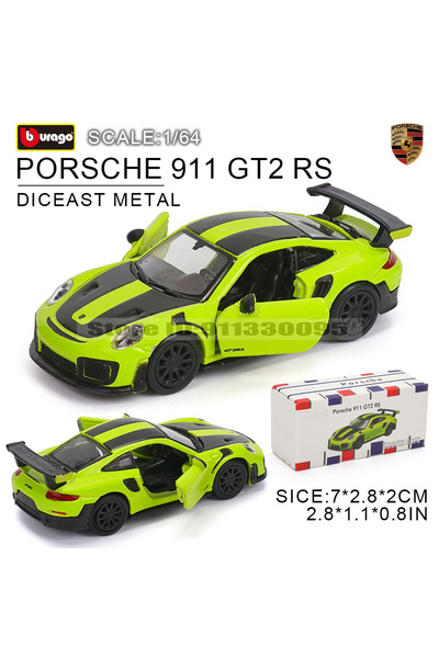 Choice21 بورش 911 جي تي 2 من بوراغو بمقياس 1:64، جولف جي تي 2017، موستانج شيل...