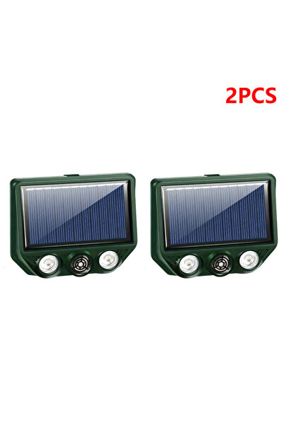 Choice1 2 PCS Solar Ultrasonic Animal Repellent Scarer Outdoor Pest Sensor De...