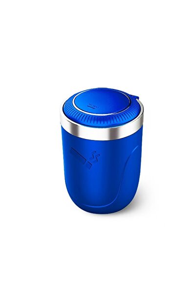 Choice1 blue Car Ashtray With LED Light Universal Alloy Ash Tray Car Retardan...