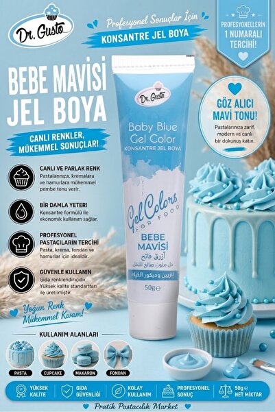 Dr. Gusto Jel Boya (Tüp) 50GR Bebe Mavisi