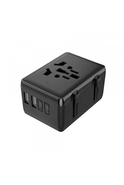 Techsuit Incarcator Retea HHT203A Travel, 20W, 3A, 2 x USB-A - 2 x USB-C, Negru