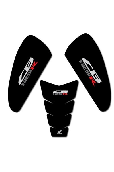 Redline Grafik CB125R Black Edition Tank Pad & Yan Pad Seti