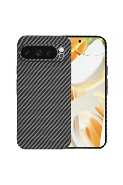 Google Husa pentru Pixel 9 Pro, Techsuit, Carbonite FiberShell, Neagra
