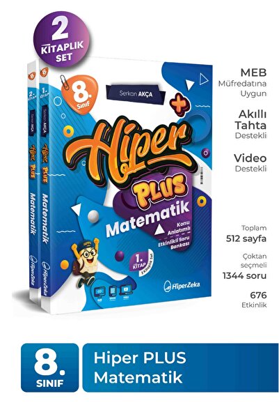 HiperZeka 2027 8. Sınıf Hiper Plus Matematik Konu Anlatımlı & Etkinlikli Soru...