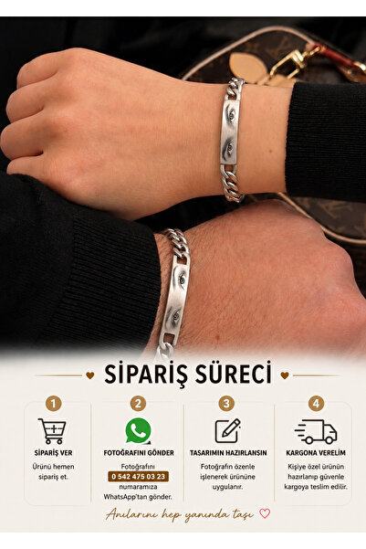 AccessoriesCınCık Göz Bileklik Kişiye Özel İsim Yazılı Bileklik Resimli Bilek...